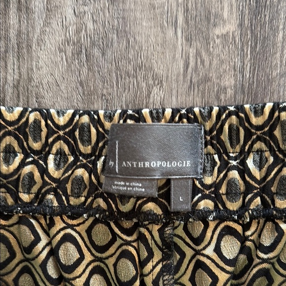 Anthropologie Stylish Patterned Pants sz l - Picture 2 of 5